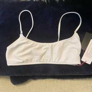 NWT South Beach white bikini top, size small